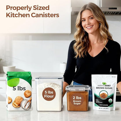 3 PCS Airtight Flour and Sugar Container - Image 4