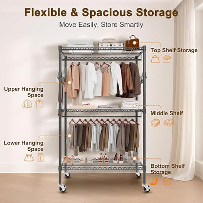 Whitmor Modern Industrial Wardrobe - Image 7