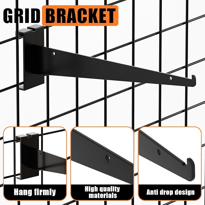 10" Grid Wall Knife Holder Brackets, Grid Wall Accessories - Image 5