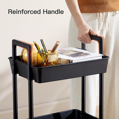 Pipishell 3 Tier Rolling Cart Organizer, Plastic Rolling Cart - Image 6