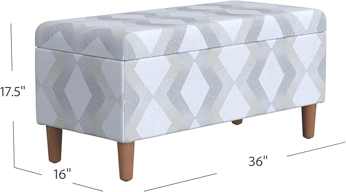 HomePop Malmo 36" Storage Bench - Image 3