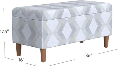 HomePop Malmo 36" Storage Bench - Image 3