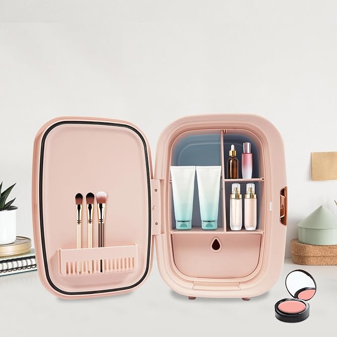 Mini Skincare Fridge, 12L Makeup Cosmetics Refrigerator Beauty Fridge - Image 4