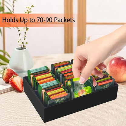 Tasybox Acrylic Tea Bag Organizer, Drawer Organizer | Tea Bag Holder - Image 2