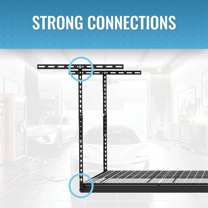 MonsterRax Overhead Garage Storage Racks 3x8’ Ceiling Mounted Shelving - Image 3