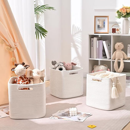 11 Inch Storage Cubes, 3 Pack Cube Storage Bins - Image 3