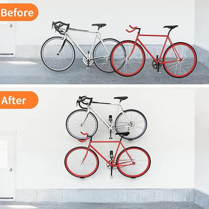 WALMANN 2 Pack Bike Pedal Hanger Wall Mount, Heavy Duty Horizontal Bike Rack - Image 8
