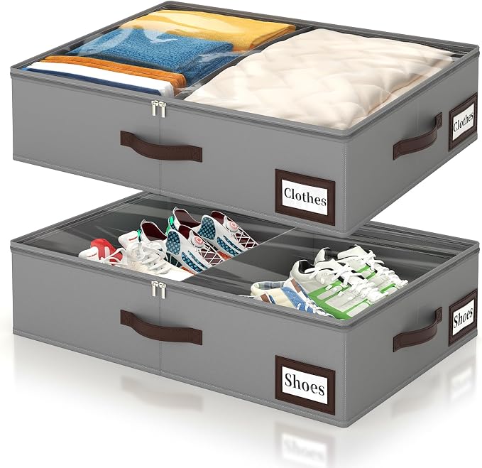 OIAHOMY 2 Pack 38L Under Bed Storage by MasterofSpaceOptimization