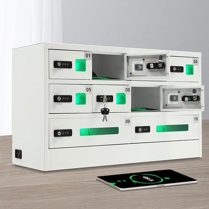 10 Slot Cellphone Charging Station Cell Phone Locker - Image 3