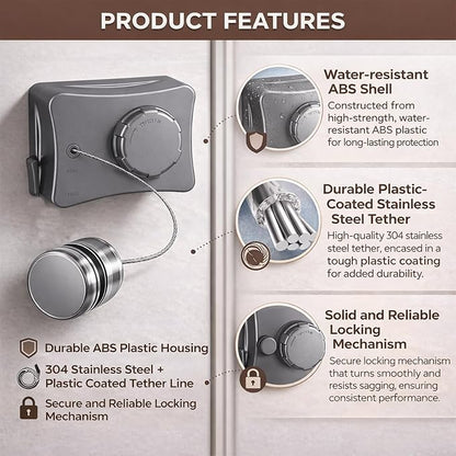 Retractable Clothesline Indoor Outdoor - Image 4