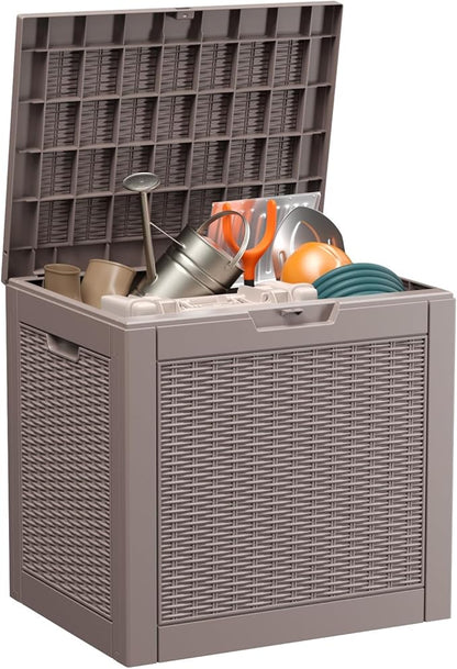 EasyUp 30 Gallon Outdoor Deck Box Waterproof, Lager Patio Storage Box Indoor by EASYUP