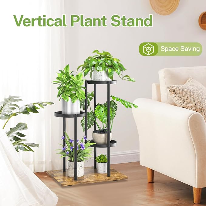 iDavosic.ly 3 Tier Plant Stand Indoor Outdoor, Tiered Corner Multiple Flower - Image 5