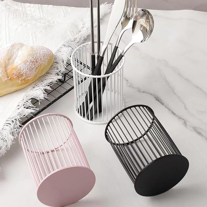 Metal Pen Holder Cup for Desk Makeup Brushes Pencil Holders Home Office - Image 5