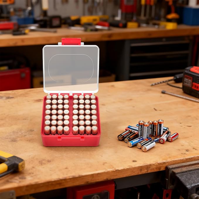 FULLCASE Battery Storage Organizer Box, Holder Container - Image 8