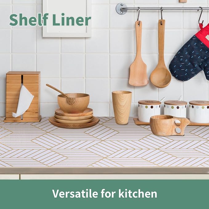 Shelf Liners for Kitchen Cabinets 17.5in x 20FT, Non Adhesive Cabinet Liner - Image 5