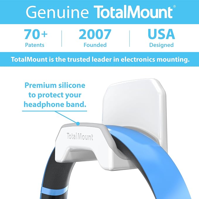 TotalMount Gaming Headset Hanger – Includes Removable Adhesive Strips - Image 6