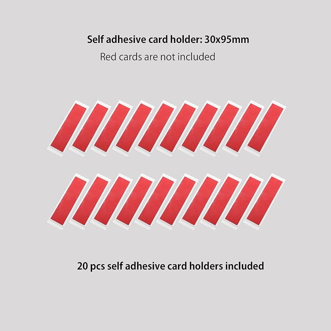 Clear Adhesive Pockets Sleeves, Plastic Self Adhesive Label Holders Pockets - Image 5