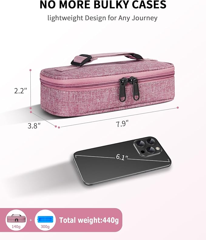 Insulin Vial Cooler Travel Case TSA Approved 300g Reusable Ice Brick Insulin - Image 4