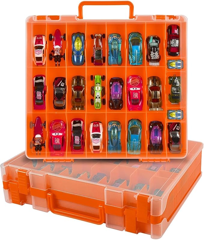 Toy Car Storage Case for Hot Wheels for Matchbox Cars, 48-Slot Organizer | by XUERDON