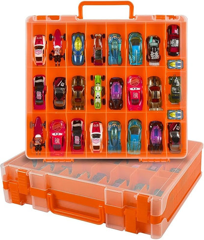 Toy Car Storage Case for Hot Wheels for Matchbox Cars, 48-Slot Organizer | by XUERDON