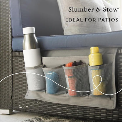 Houseify Slumber & Stow Hanging Bedside Caddy Organizer, 5 Pockets | Bed caddy - Image 9
