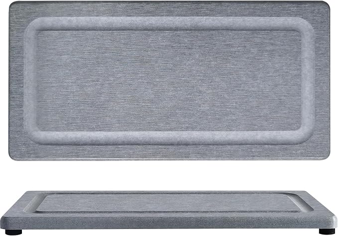 2 PCS Water Absorbing Stone Trays by Unknown