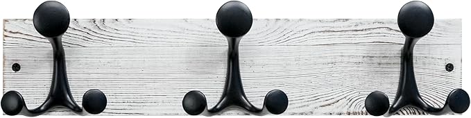 SKOLOO 17-Inch Wood Coat Rack Wall Mount by SKOLOO
