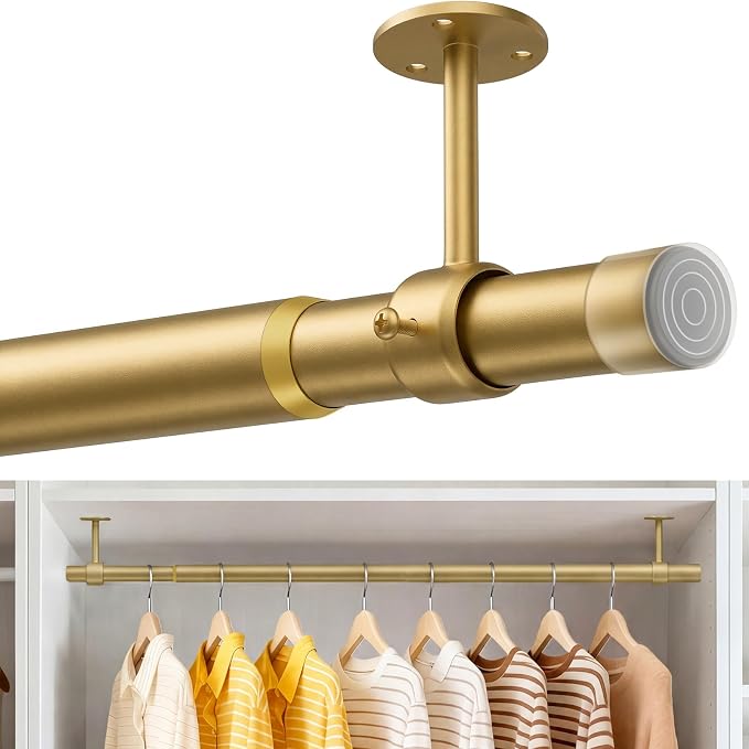 Supforce Ceiling Mounted Closet Rods by Supforce