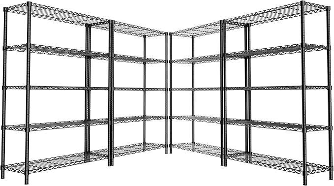 Storage Shelves, 5-Tier Adjustable Metal Industrial Utility Shelf Rack by Unknown