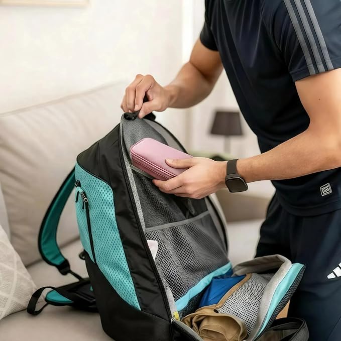 Portable Waterproof Double Layers All-in-One Storage Bag, Travel Cord - Image 9