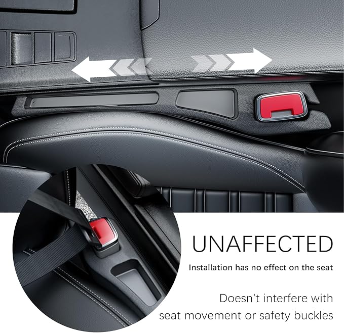 2PCS Car Seat Gap Filler Organizer, 2 in 1 Car Gap Filler - Image 4