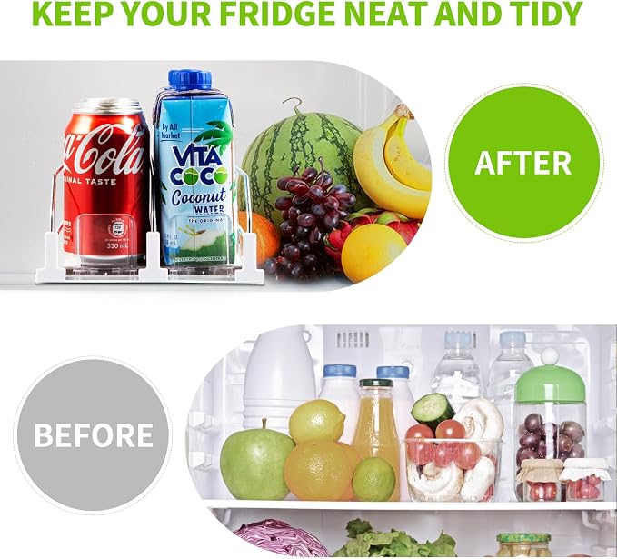 Drink Organizer for Fridge, Soda Can Dispenser for Refrigerator, Automatic - Image 3