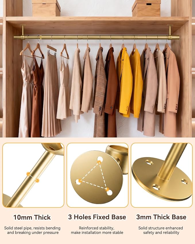 Supforce Ceiling Mounted Closet Rods - Image 6