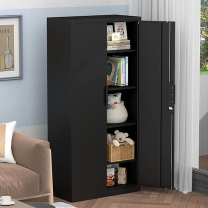Metal Tall Storage Cabinet, Heavy Duty Locking Cabinets - Image 7