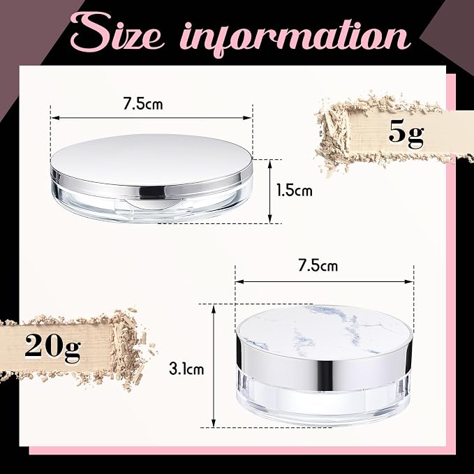 Cunhill 2 Pcs Loose Powder Container - Image 2