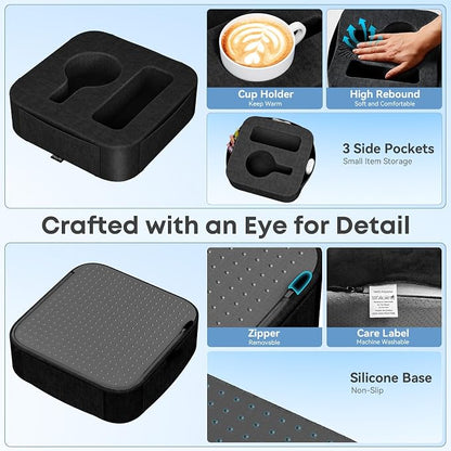 Couch Cup Holder Pillow, Couch Caddy - Image 3