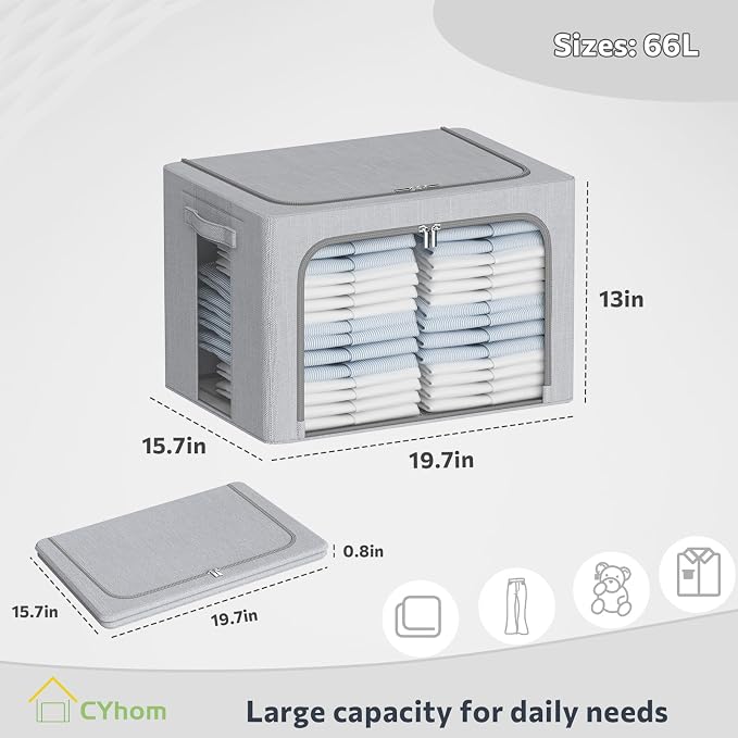 CYhom Clothes Storage Bins Box - Image 4