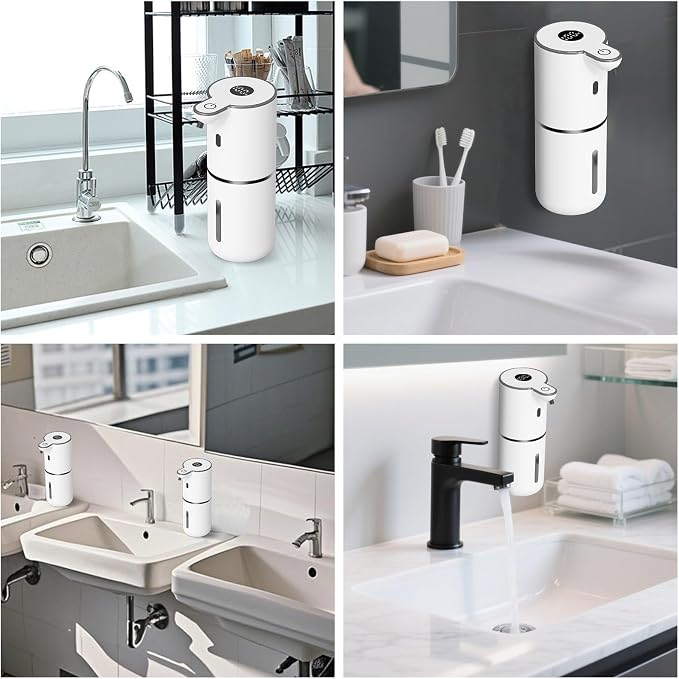 Automatic Foaming Soap Dispenser Touchless, USB Rechargeable Smart Hand Soap - Image 7