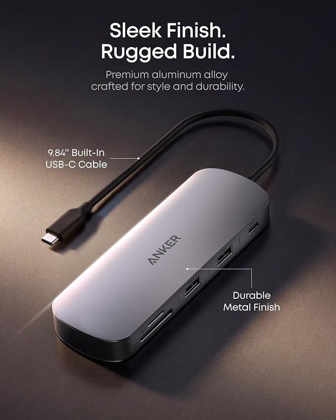 Anker Nano Laptop Docking Station Dual Monitor, 8-in-1 USB C Dock - Image 8