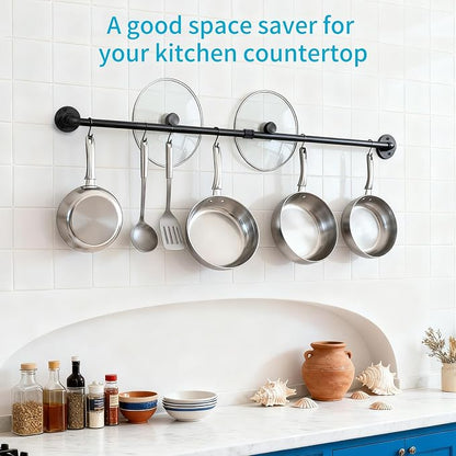Pan Pot Lid Utensil Hanger Rack - Image 2