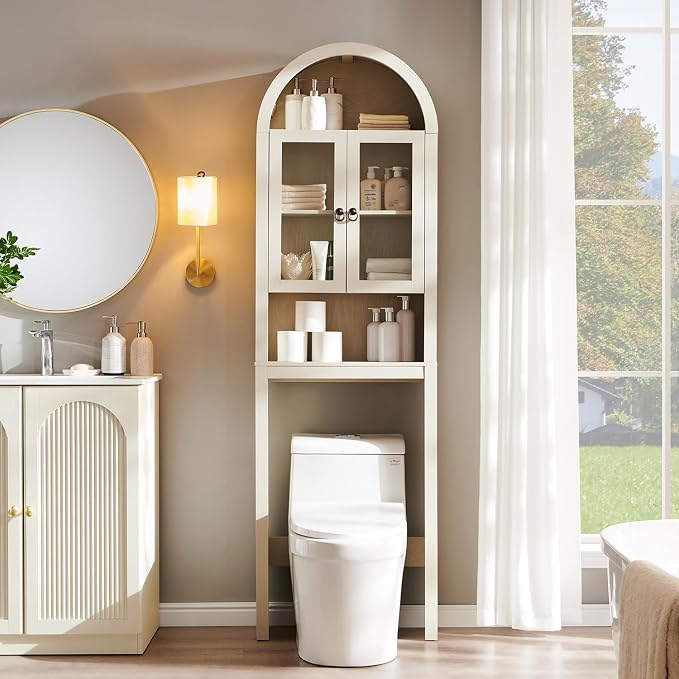 IFGET Arched Over The Toilet Storage Cabinet - Image 3