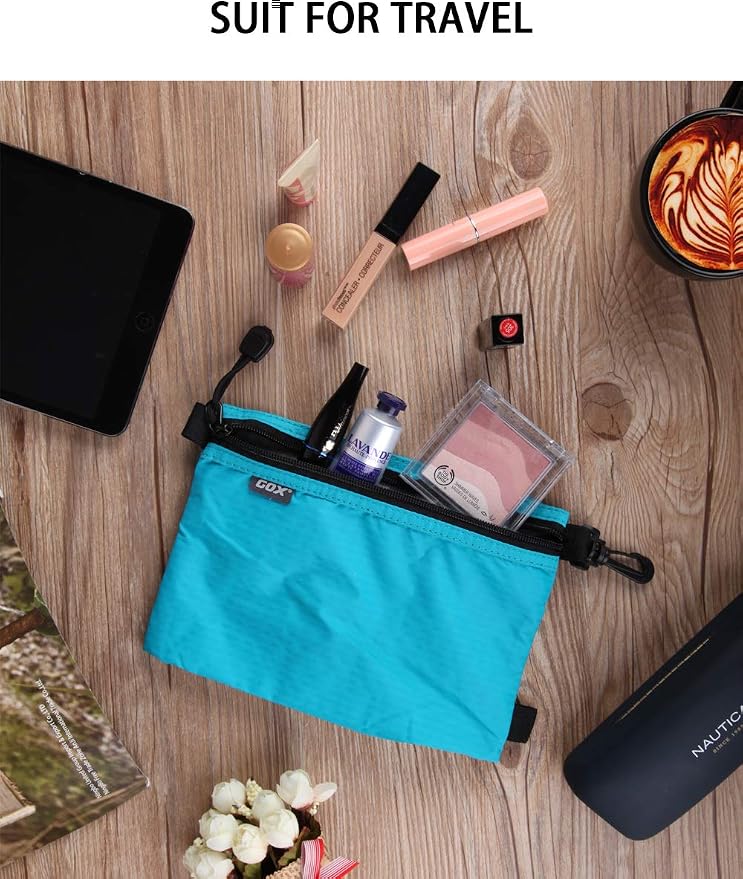 GOX Travel Toiletry Bag, Carry On Small Zipper Pouch, Cosmetic Kit Makeup - Image 7
