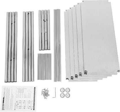 5-Tier Stainless Steel Shelf, Heavy Duty Storage Rack - Image 9