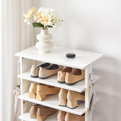 HOOBRO Vertical Shoe Rack, 8 Tier Wooden Shoe Storage Organizer - Image 5