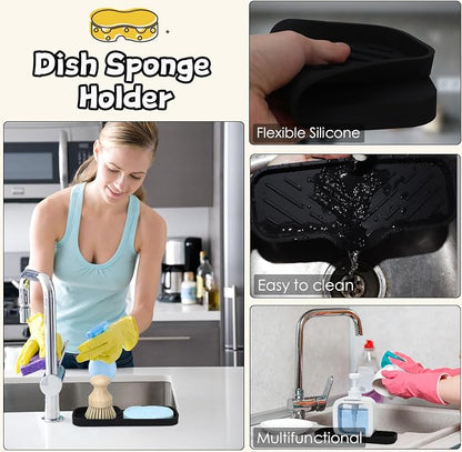 Silicone Bathroom Soap Dishes, Sponge Holder - Image 4