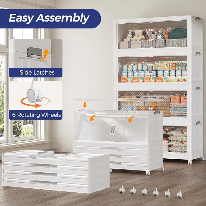 960QT Extra Large Stackable Storage Bins - Image 6