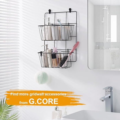 4 Pack Large Grid Wall Baskets - Image 7
