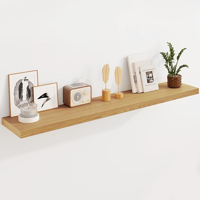 Fun Memories Floating Shelves 55 Inch Long, 8 Deep Floating Shelves by FunMemories