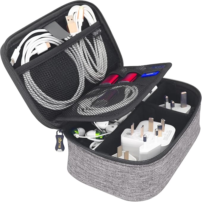 sisma Travel Electronics Organizer Small Carrying Case - Image 5