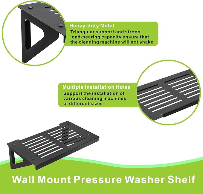 Pressure Washer Shelf Wall Mount, Electric Pressure Washer Bracket Shelf Power - Image 4
